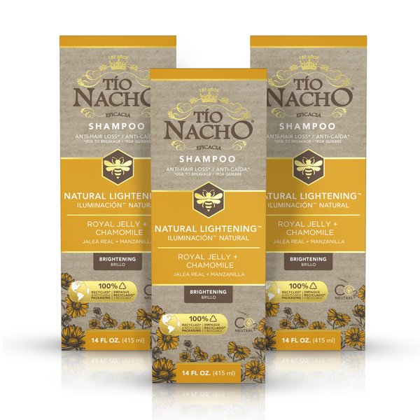 TIO NACHO Natural Lightening & Volumizing Shampoo, 14 Ounce, 3 Count