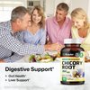 BIO KRAUTER Chicory Fiber Supplement - Chicory Root Powder 1200 mg - Inulin Capsules for Digestion Health Support - 100 Vegan Caps
