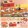 Home Kitchen Kids Toy Kitchen Set, 71 PCS Pretend Play Cooking Set with Interactive Cooktop, Realistic Accessories: Pressure Cooker, Kettle, Frying Pan, Play Food - Educational Toy for Boys & Girls 3+