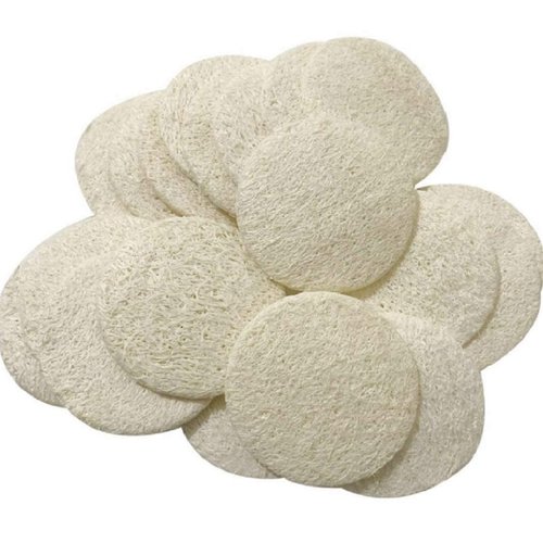 Facial loofah pad, Natural loofah mask, Facial exfoliating Sponge, 20 Pieces per Pack