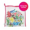 Edushape Magic Creations, Dinosaurs - Baby Bath Foam Toys Foam Stickers - Stick-On Removable Baby Foam Bath Toys for Toddlers 1-3 - Imaginative Learning Bath Toys Foam Activity Play Set