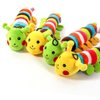 Totority Chewing Toys for Dogs Teething Toys for Puppies Caterpillar Dog Toy Long Puppy chew Toy Yellow Caterpillar Toy Dog Squeaky Toy Plush Caterpillar Toy Plush Toys Sound Toy pet