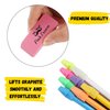 Mr. Pen- Pencil Erasers Set, 6pc Pink Erasers and 60pc Pencil Top Erasers, Pencil Eraser, Pencil Erasers Topper, Erasers for Pencils Top, Erasers for Kids, Pink Erasers, Cap Erasers, Eraser Tops