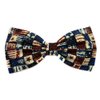 Patriotic US Flag Metallic Glitter Hair Bow (Alligator Clip)