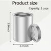 8 PCS Empty Paint Cans With Lids (1 Pint Size), Empty Metal Paint Cans With Lids, 2 Cup Capacity, Empty Pint Paint Cans With Lids Storage Containers Can Be Used for DIY and Paint Storage and More.