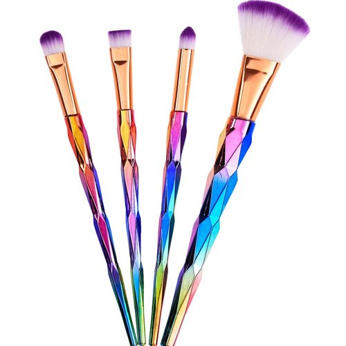 4 Pcs Foundation Brush Makeup Brush Set, Makeup Brushes For Eyeshadow, Blush, Concealer, Foundation Application, Eco-Friendly, Gift Set, Synthetic Hair, Vegan & Cruelty-Free