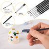 Anezus Tiny Detail Paint Brushes 30 Pcs Fine Paint Brushes Set with 3 Size #0#00#000 Liner Brush for Miniature 40k Model Crafts Watercolor Acrylics Oil