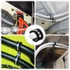 KKEETUR 80 Pcs Cable Clamps Assortment Kit, 7 Sizes 304 Stainless Steel Metal Cable Clamp, Insulated Wire Clamps Cushion Rubber Coated Pipe Hose Clamp 1/4" 5/16" 3/8" 1/2" 5/8" 3/4" 1"