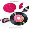 Sumind 30 Pcs 1950's Rock and Roll Music Party Sock Hop Decorations Vinyl Record Note Cutout Wall Decor Sign with Hanging Swirls Ceiling Decor for 50's Theme Rock Music Video DJ Party Supplies 7 Inch