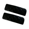 Leather Hair Clips Snap Barrettes Hair Clips Curly Hair Barrettes Hair Pins Hair Slide Stylish for Women Girl,2 Pack (Black)