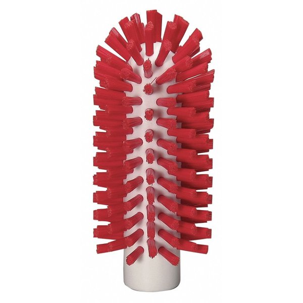 Vikan 5380-63-4 Stiff Tube Brush, Polyester, 2-19/32" x 6" OAL, Red