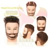 Stancia Mannequin Head, Male Mannequin Head Especially for Barber, Training Head with 14” 100% Human Hair, Manikin Head for Hair Styling and Practice (with Beard)