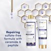 Dove Hair Therapy Shampoo Hair Care For Split Ends and Damaged Hair Rescue and Protect Sulfate Free Shampoo 13.5 oz