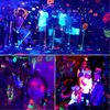 Wiyifada LED Black Light Bulbs 6 Pack, Dimmable A19 9W Blacklight Bulb Replace Up to 100W, 110V E26 Base Black Light UVA Level 385-400nm, Glow in The Dark for Body Paint, Blacklights Party, Halloween