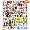 100 PCS Two Fast Race Car Temporary Tattoos Stickers Theme 2nd Birthday Party Decorations Favors Supplies Decor 2 Fast Racing Checkered Tattoo Sticker Gifts For Boys Girls School Prizes Carnival