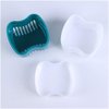 Strong Denture Case, Upgraded Dentures Box, Denture Brush Retainer Case, Denture Cups Bath, Dentures Container with Basket Denture Holder, Retainer Cleaning Case, Perfect To Safe Guard Dentures