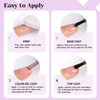 TUTUYU Baby Pink Gel Nail Polish,Light Pink Purple Gel Polish,0.51 Fl Oz Soak Off UV Pink Gel Polish for Manicure Salon or DIY Nail Art at Home GP0041