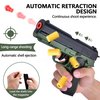 2 Pack Toy Soft Bullet Gun, Foam Ejecting Blasters, Empty Shell Ejecting Toy Guns, Educational Model, Outdoor Shooting Games, Birthday Christmas for Boys Girls Adults, Green & Blue