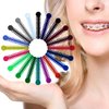 Rubber Bands for Braces, 1040 Pcs Color Orthodontic Ligature Ties O-Rings Elastic Braces Rubber Bands