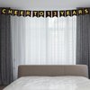 CHEERS TO 13 YEARS Banner, Pre-Strung, Black Gold 13th Birthday and Anniversary Party Decorations, Happy 13th Birthday Banner, Thirteen Anniversary Party Banner, 13 Year Old Blessed & Loved Banner