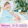 Face Wash Spa Headband and Wristband Set, headband for washing face for 12 pcs Face Wash Headband Wristband Set, Spa Headband Makeup Skincare Headbands Wrist Bands for Washing Face
