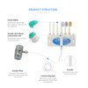 Water Flosser for Family Use 3 Jet Tips & 3 Toothbrush for Faucet & Shower, Oral Irrigator Non-Electric Safety , Dental Oral Care Tooth Cleaning