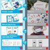 WJPC 55 Cards, 106PCS High Frequency First-Grade Sight Words Flash Cards, 1st Grade Phonics Learning Cards for 5,6,7,8 Years Ages Kids Boys, Girls Learn to Read, Write, Association, Sentence Making