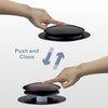 Matte Black tub Drain Stopper, Hidrop Pop Up Universal Tub Dain Tip Toe Bathtub Drain Stopper,Conversion Kit Assembly, Replaces Lift and Turn, Tip-Toe and Trip Lever drains for Tub, EZ Installation
