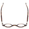 Calabria R314 Unisex Vintage Professor Oval Reading Glasses Blonde Tortoise+4.50