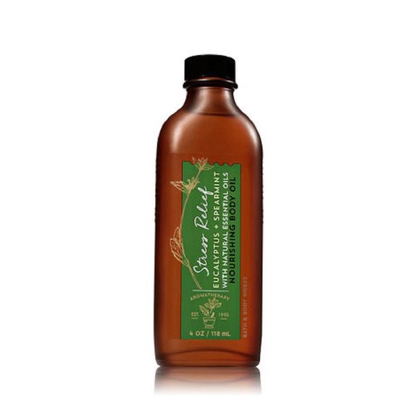 Bath & Body Works Nourishing Body Oil (STRESS RELIEF- Eucalyptus Spearmint)
