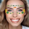 HokiiS 10Pack St. Patrick's Day Temporary Face Tattoos, Shamrock Green Face Tattoo Stickers Ireland Tattoos for St. Patrick's Day Irish Parade and Celebration Party Favor Decoration Supplies