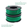 DF-080 Spool Trimmer Replacement Spools Compatible with Black Decker GH1000 GH1100 GH2000 Weed Eater String, DF-080 Spool Line Refills, Dual Line Edger Parts 30ft 0.080 inch (8 Pack spools)