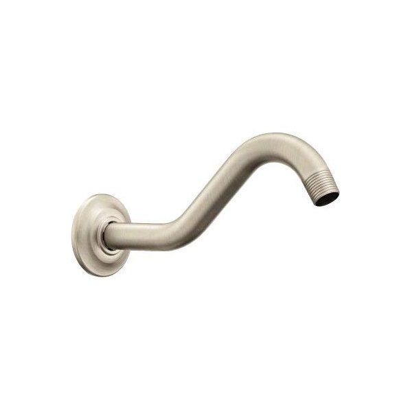 Moen 177171BN Belfield Shower Arm and Flange, Brushed Nickel