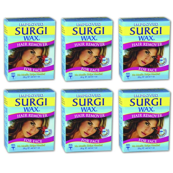 Surgi-wax Hair Remover For Face, 1-Ounce Boxes (Pack of 6)