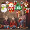 Christmas Balloons Christmas Party Decorations Santa Claus Snowman Christmas Tree Reindeer Foil Balloons Merry Christmas Balloons Christmas Eve Xmas New Year Party Decorations Supplies - Pack of 10