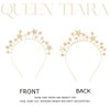CAKURE Stars Halo Crown Gold Crystal Headband Goddess Bridal Tiara and Crowns Rhinestones Tiara Headpiece Party Wedding Hair Accessories for Women and Girls