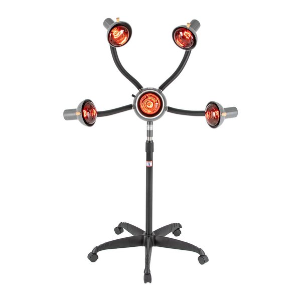 YIYIBYUS 5 Heads 110V Infrared Dryer Hair Drying Care,Professional Orbiting Rollerball Infrared -Stand Hair Dryer,Salon Drying Perming Machine Adjustable Height Flexible Arms with Wheels