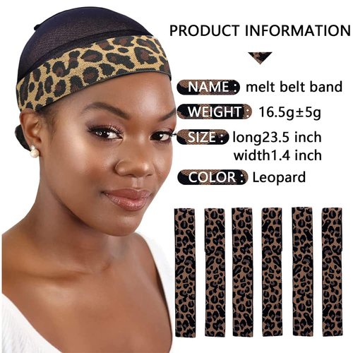 Lace Melting Band,Elastic Bands For Wig Edges ,Lace Melting Band With Adjustable Velcr,Lace Band For Wig Install, Wig Bands For Keeping Wigs In Flace, Wig Headband, Lace Band, Edge Wrap To Lay Edges, Wig Accessories for Salon, Wigs Supplies, Salon Melt Be