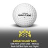 GoSports Foam Flight Practice Golf Balls - Pack of 24 Limited Flight Training Balls -Choose Between Classic White or Hi-Vis Yellow