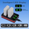 Pickle Power LP-E8 Battery and LED Display Dual Charger Compatible with Canon EOS Rebel T3i, T2i, T4i, T5i, 600D, 550D, 650D, 700D, Kiss X5, X4, Kiss X6 Camera