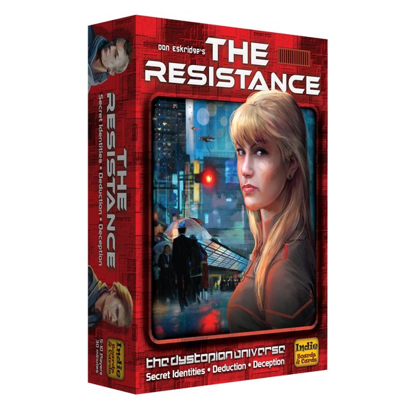The Resistance Card Game - Social Deduction, Strategy, Bluffing, Negotiation, and Deception for Teens and Adults - Party Game for 5-10 Players Ages 13+ in 30 Minute Rounds by Indie Boards & Cards