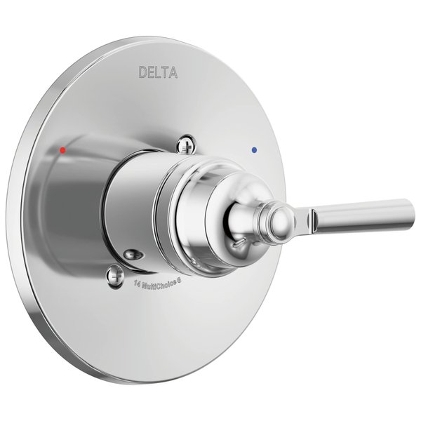 Delta Faucet Saylor Shower Valve Trim Kit for Delta Shower Systems and Delta Shower Faucets, Delta Shower Handle Replacement, Shower Faucet Handle, Chrome T14035 (Valve Not Included)