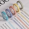 Giantree 10 Rolls PET Highlighter Tape, 0.23inch x 16.4ft Colored Clear Tape Neon Tape Removable Highlighters for Students Teachers Reading Taking Notes at Class Home Office(Morandi 5 colors)