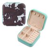 Western Jewelry Organizer Box Cowgirl Cow Print Travel Small Portable Jewelry Case for Country Girl Yellowstone Gift