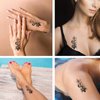 Dopetattoo 6 Sheets Temporary Fake Tattoos For Men Adults Poseidon Ocean Waves Temporary Fake Tattoo For Women Neck Arm Chest For Woman