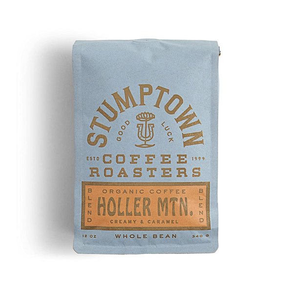 Stumptown Coffee Roasters, Medium Roast Organic Whole Bean Coffee - Holler Mountain 12 Ounce Bag with Flavor Notes of Citrus Zest, Caramel and Hazelnut