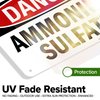 OSHA Danger Ammonium Sulfate Sign, 10x7 Inches, Rust Free .040 Aluminum, Fade Resistant, Made in USA by My Sign Center