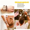 AXEN 8PCS Elastic Hair Tie for Women Girls, Cotton Bands Soft Woven Ponytail Holders for Thick Hair and Curly Hair, Mixed Colors