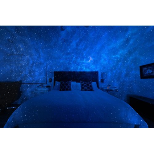 BlissLights Sky Lite Evolve - Star Projector, Galaxy Projector, LED Nebula Lighting, WiFi App, for Meditation, Relaxation, Gaming Room, Home Theater, and Bedroom Night Light Gift (Blue Stars)