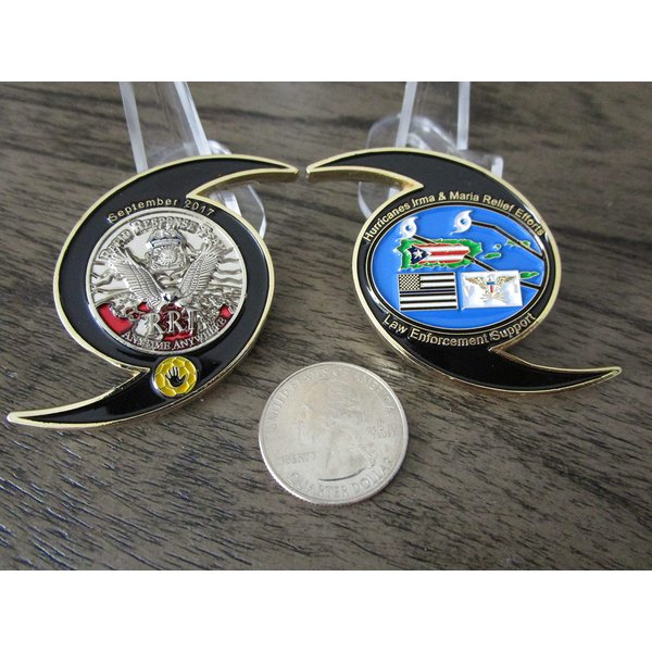 Hurricane Irma and Maria Relief Efforts Rapid Response Team Challenge Coin
